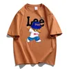 Diseñador Lee Tree Camisetas Carta en el pecho Estampado laminado Manga corta High Street Camiseta informal holgada de gran tamaño Tops 100% algodón puro para hombres y mujeres Talla M-6XL