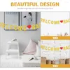 Decorazioni per feste Decorazioni Glitter Latte Oro Bentornato Banner Decorazioni Polvere per andare a scuola