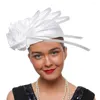 Bandanas Vintage Cocktail Party Chapeau Banquet Décor Femmes Accessoires De Cheveux Abs Accessoire De Mariée