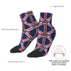 Herensokken Britse Union Jack Vlag Jubileum Vintage Kroon Enkel Heren Dames Winterkousen Polyester