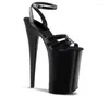 Dance Shoes Sexy 20 Cm Lacquer Fashion Banquet Runway High Heels Model Nightclub Pole Dancing Performance