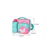 Amiqi Kid Isolierte Taschen wasserdichte Outdoor -Kamera Mittagessen Bento -Taschen Kawaii Muster Cool Box Getränk Aufbewahrung Kinder gekühlte Taschen A97o#