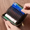 Nuovo multi -Card Positi Anti -Magnetic Antiftheft Bag Bag PU Leather Wallet Credit ID Titolare della carta Bank Case Case Coin Borse N76P#