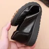 Casual Shoes Women Spring Female Soft-sole Moccasins Lace-up Black Red Leather Sneakers Flat Plus Size 41 WSH4823