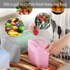 Storage Bags Reusable Vacuum Food Silicone Bag Container Kitchen Fridge Small Waterproof Freshness Home Accessories Tools