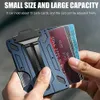 Portefeuille pour hommes porte-carte extérieur pratique tactique Magsafe aluminium Fi Mini portefeuille magique intelligent peut contenir jusqu'à 15 cartes 79RB #