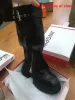 Women Casual Knee-high Boots Flats Heel Women Long Boots High Quality Leather Ladies Knight Boots p25d50