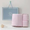 Towel Luxury Coral Fleece Bath Set Of 3 In Gift Box - Perfect For Wedding Home Corporate Events And Giving