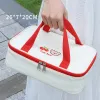 Nette Mittagessen Tasche Große Kapazität Leinwand Anti-kühlung Handtasche Aluminium Folie Isolierte Lebensmittel Box Büro Arbeiter Tragbare Bento Tasche l8e5 #