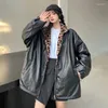 Women's Jackets Y2k Zip Up Hoodie Autumn Winterleather Pull Femme Coat And Cotton Jacket Wear Both Sides Of Women S Korean Velvet