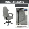 Housses de chaise élastique Jacquard, housse d'ordinateur de bureau, en Spandex, anti-poussière, pour chaises de jeu, housse de siège pour protection de fauteuil