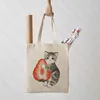 super mignon Cats Modèle Tote Sag Cats Friendly Market Sac Canvas Tote Sacs Cadeaux pour enfants Cadeaux pour la journée pour enfants Femmes mignons Sac U0NU #