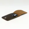 Cow Leather Men Bank Card Holder Designer portefeuille court pour cartes de crédit Cartes de crédit Crazy Horse Handmade Card Organizer Cover L5XR #