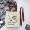 Drawstring 2024 Women's Tote Bags Handbag Ladies Casual Shoulder Bag Female Cross Body Cotton Cloth Shopper Girl Messenger