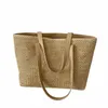 Summer Straw Bag Women Duża pojemność TOAL TOMAK Ręcznie robione worka na plażę Rattan Vacati Lady Słomka na ramię f2vn#