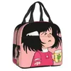 Happy Cycling Mafalda Boîte à lunch pour les femmes Carto Cooler Thermal Food Sac à lunch Sac pour enfants École d'enfants Picnic sacs fourre-tout H9TP #