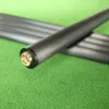 Eixo de tecnologia preto de fibra de carbono 100% personalizado da parte frontal do taco de bilhar para jogo de bilhar/quebra/snooker cue eixo com espuma 240327