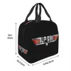 tom Cruise Maverick Film Top Gun Lunch Bag Women Thermal Cooler Insulated Lunch Box for School Work Travel Picnic Food Tote Bags l5TM#