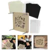 Flores decorativas Pressione o convite de casamento de flores DIY Kit Folha de folhas Bolsa marcador