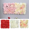 Decorative Flowers DIY Backdrop Wall Wedding Decoration Shop Window Panels Decor 3D Silk Rose Artificial Flower