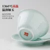 Jingdezhen – service à thé en porcelaine bleue ombre sculptée à la main, grande tasse à thé Sancai Gaiwan, bol simple en céramique anti-brûlure pour la maison