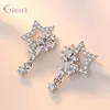 Stud Earrings Fashion Five-pointed Star 925 Sterling Silver Simple Cubic Zircon Ear Studs Jewelry