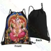 lord Ganesh Shri Ganesh Hindu Lord Chakra Cool Drawstring Bags Gym Bag Gym Softback Shop Bag School Sport Bag y2J5#