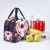 custom Fox Spirit Kitsune Lunch Bag Thermal Cooler Insulated Lunch Box for Women Kids School Work Picnic Food Tote Ctainer 03XR#