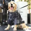 Vêtements pour chiens Vêtements d'automne / d'hiver pour chiens Labrador Samoyed Grand Big Pet Tie-Dye Manteau thermique en fourrure d'agneau