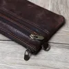 vintage Leather Men's Card Holder Top Layer Cowhide Coin Purse Ladies Credit Card Bag Ultra-thin Driver's License Hard ID Card s4nx#