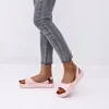 Casual Schoenen Dikke Bodem Lage Hakken Rubber Romeins PU Open Teen Slippers Platform Dames Sandalen Kawaii Jean Voor Luxe