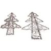 Fiori decorativi 2 pezzi Ghirlanda per albero di Natale Ghirlanda Cornice fai-da-te Materiale pendente per festival Porta appesa Accessorio per matrimonio in rattan
