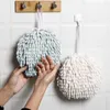 Towel 4pcs Cute Hand Bedroom Kids Adults Hanging Wipe Fluffy Ball Soft Chenille Home Super Absorbent Washcloth Kitchen Cleaning