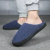 Pantoufles taille 36 47 maison pour hommes hiver coton chaussures tricot laine S mode noir bleu femme