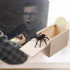 1-5ps Halloween Scaracapatico a ginnastica in legno Spider Attraente Spider in gomma oscillante per vacanze Good Prank Horror Toys