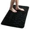 Badmattor Memory Foam Pebble Mat Super Soft Home Präglad dörrmatta Lätt att använda minimalistiska absorberande badrum Antislip