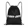 Custom Motorcycle BRP Can-Am Print Tasje voor Training Yoga Rugzakken Vrouwen Mannen Sport Gym Sackpack k0Ur #