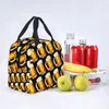 ビールパターンランチバッグの女性再利用可能なクーラーサーマル絶縁ランチctainer for Work School Travel Storage Food Lunch Box S6EH＃