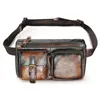 2022 Мягкая натуральная кожа для путешествий в стиле ретро Фанни поясная сумка нагрудная сумка слинг дизайн Phe портсигар для мужчин мужской 811-10 56z5 #