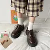 Sapatos de fitness plataforma uniforme escolar estudante meninas mulheres lolita menina dedo do pé redondo mary janes vintage oxford