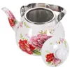 Dinnerware Sets Camping Stove Enamel Pot Retro Kettle Water Japanese-style Tea Vintage For Loose Pots Top