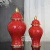 Storage Bottles Large Ceramic General Jar Home Decoration Vase Ornaments Porcelain Tabletop Decorations