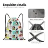 Manga personnalisé Quino Mafalda Sacs à cordon Men Femmes Femmes Light Kawaii Carto Sports Gym Rangement Backpack X3TT #