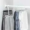 2024 5-in-1 Fashion Pants Rack Shelves Pant Rack Shelves Stainless Steel Multi-functional Wardrobe Magic Hanger Closet Organizer - for