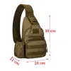 Väskor Militär Taktisk axelväska med flaskpåse USB Line bröstväska armé utomhus rese jakt klättring pack vandring ryggsäck
