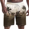 Shorts masculinos verão praia havaí férias esportes troncos de natação secagem rápida calças curtas moda cordão
