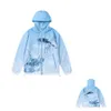 Män Trapstar Jacket Sportwear Irongate T Windbreaker-Svart broderade brev Womens dragkedja Sun Protection Size S-XL