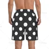 Herenshort White Point in zwart Strandmode Ademend Board Swim Surf Trunks Sneldrogend