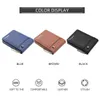 2022 Nouveau portefeuille court pour hommes petit porte-carte multifonctionnel PU Busin Zipper Purse Fi de haute qualité Casual v9sY #