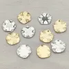Zurück Neuankömmling 16x15mm 100 Stück Messinganhänger Blütenblattform Charm für handgefertigte/Halsketten/Ohrringe DIY-Teile, Schmuckzubehörkomponenten
